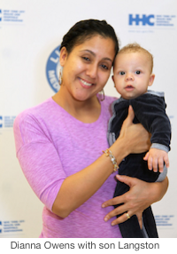 Diana Owens with son Langston