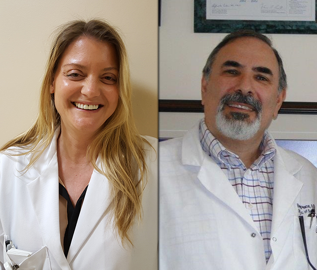 Linda Bulone, RN and Dr. Benjamin Pace