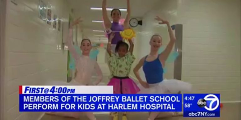 Joffrey dancers visit children at NYC Health + Hospitals/Harlem