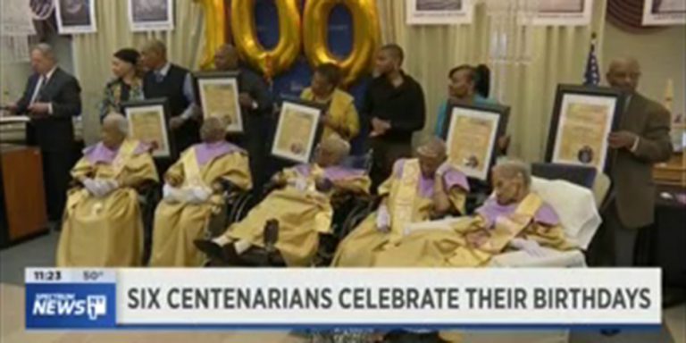 Six centenarians celebrate their birthdays