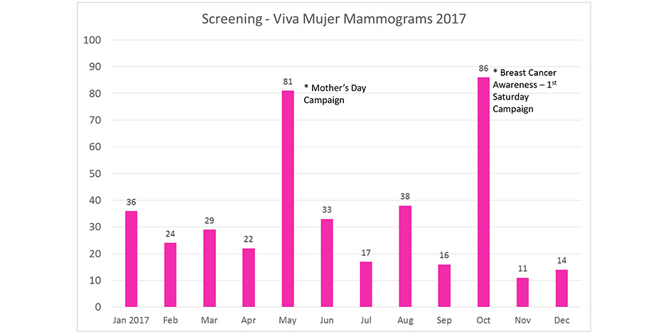 Screening - Viva Mujer Mammograms 2017