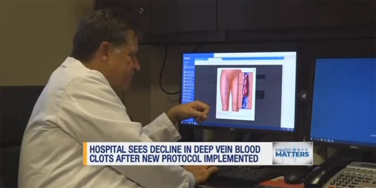 Hospital implements protocol to slash number of deep vein blood clots