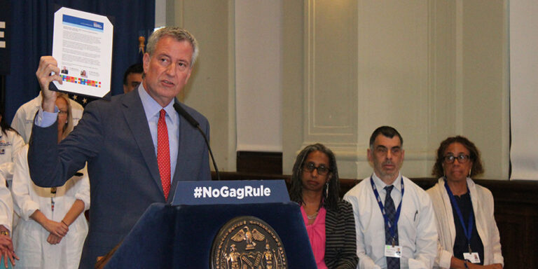 Mayor, NYC Health + Hospitals Reject Federal Funding Tied to New “Gag Rule”