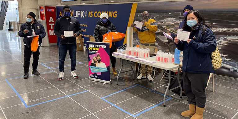 NYC Test & Trace Corps Hosts Day of Action to Reach JFK Airport Workers with Covid Testing