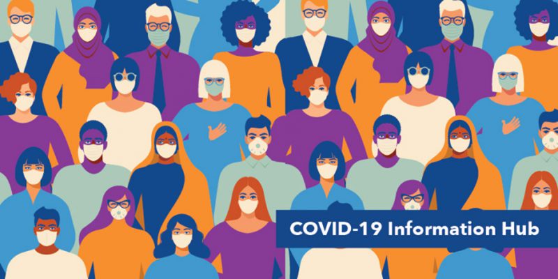 visit the covid 19 information hub hero
