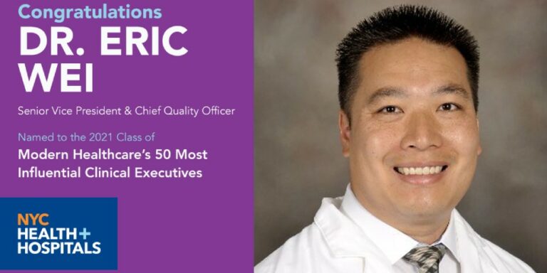 Dr. Eric Wei Named to Modern Healthcare’s “50 Most Influential Clinical Leaders” List