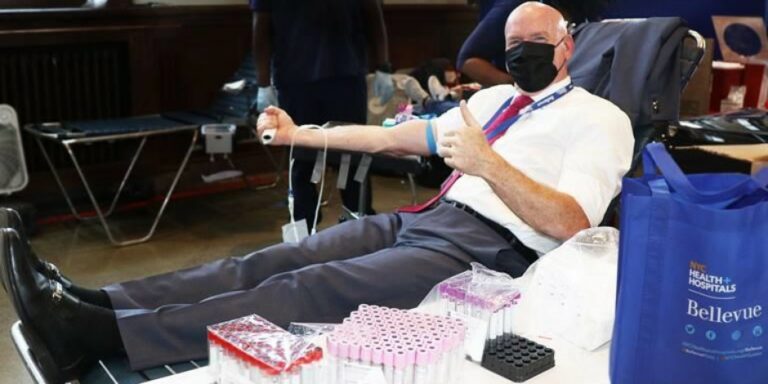 500th Person Donates Blood at NYC Health + Hospitals/Bellevue To Replenish New York’s Blood Supply Amidst Shortage