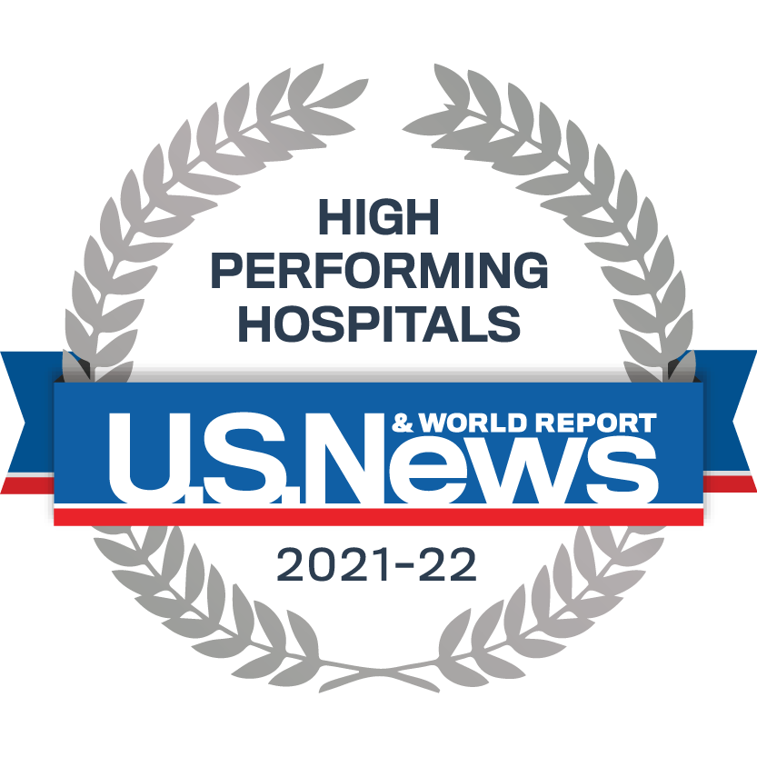 Recognized as High Performing Hospital