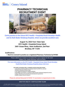 Coney Island Pharmacy Technician Recruitment Event