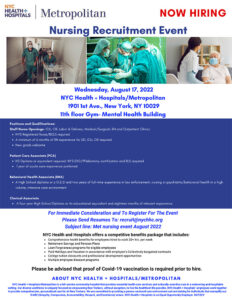 Metropolitan Nursing Recruitment Event