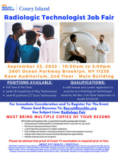 Coney Island Radiologic Technologist Job Fair