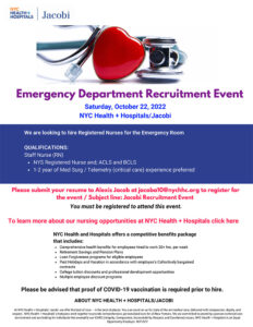 Jacobi Emergency Department Recruitment Event