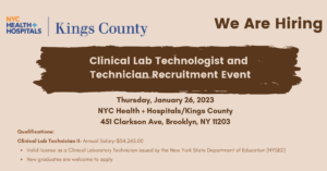Clinical Lab Technologist and Technician Recruitment Event
