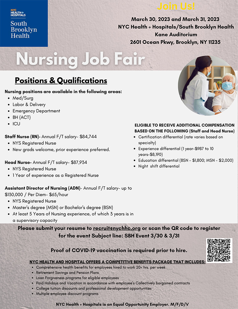 nursing job fairs 2023 near me