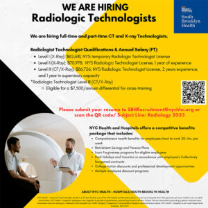 South Brooklyn Health We Are Hiring Radiologic Technologists