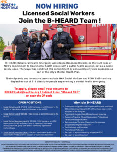 NOW HIRING – Licensed Social Workers – Join the B-HEARD Team!
