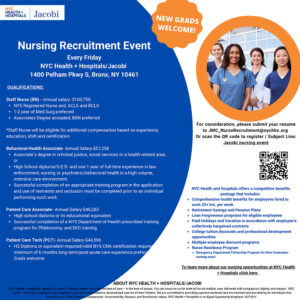 Jacobi Nursing Recruitment Event