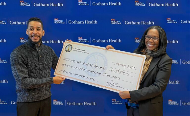 NYC Health + Hospitals/Gotham Health Receives $1.1M from Brooklyn Borough President Antonio Reynoso