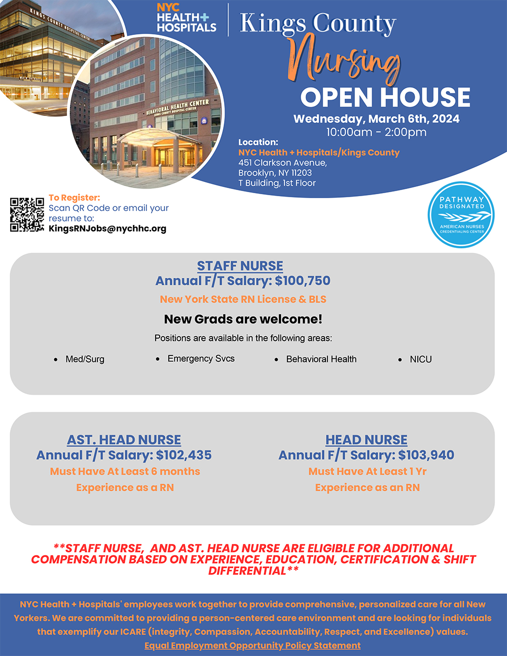 Kings County Nursing Open House NYC Health + Hospitals