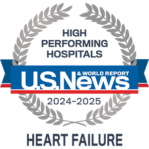 U.S. News & World Report 2024-2025 Best Hospitals - Heart Failure