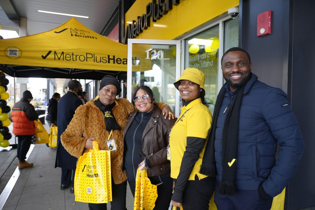 Celebrating the new office in Staten Island.