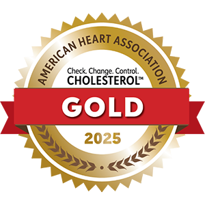 American Heart Association Target: Check. Change. Control. CHOLESTEROL - Gold