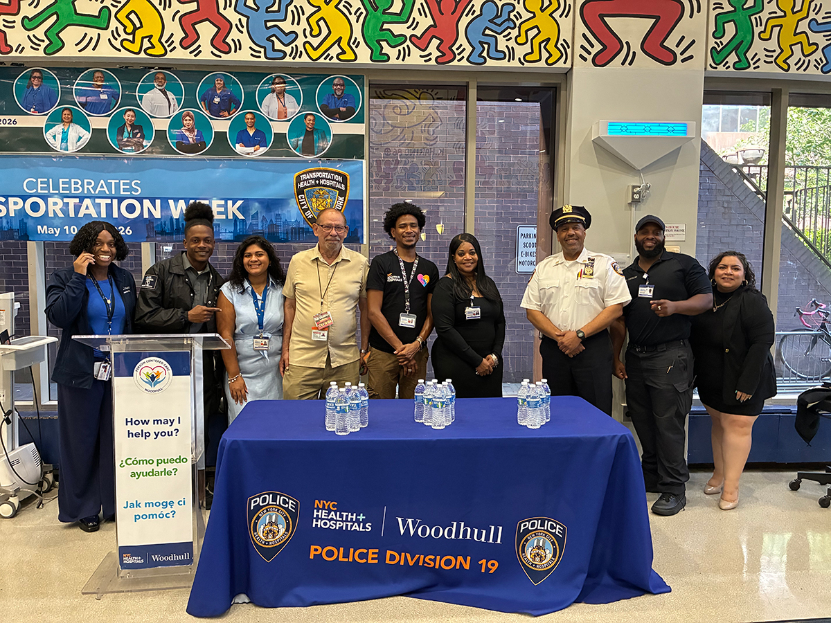 NYC Health + Hospitals/Woodhull cooling center staff