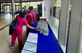 NYC Health + Hospitals/Queens cooling center hydration station