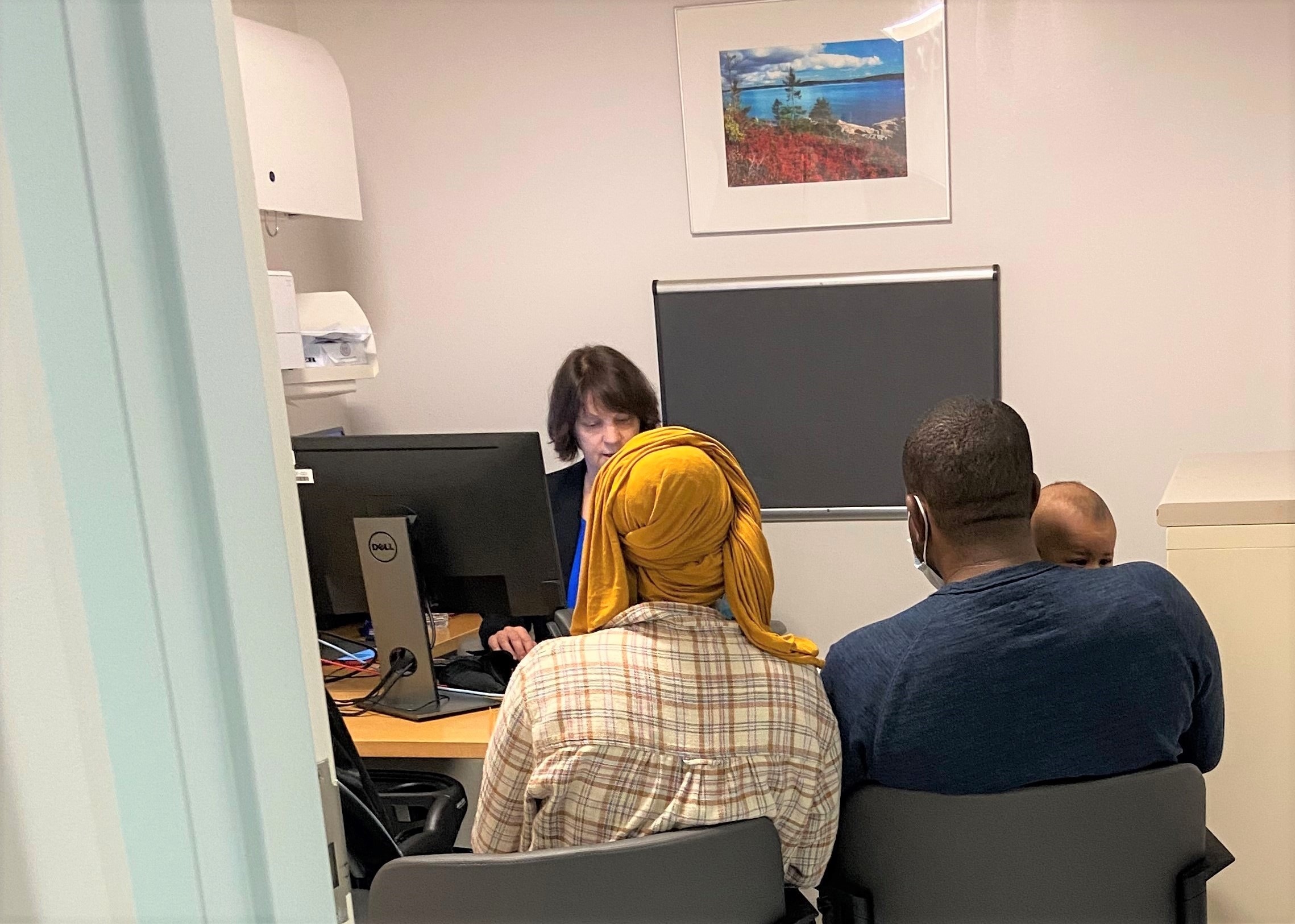 A family accessing free services through the LegalHealth clinic at NYC Health + Hospitals/Bellevue