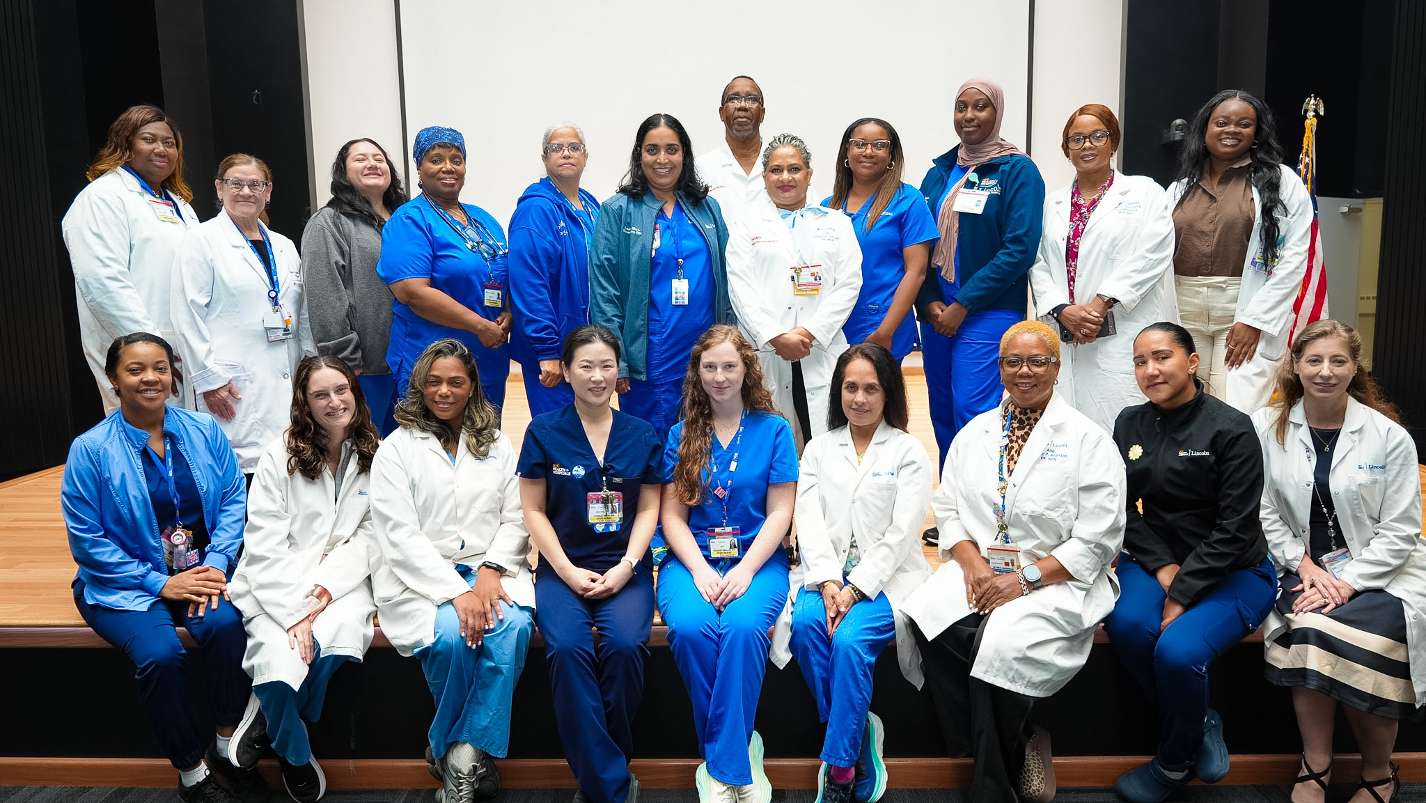 Dr. Debra Taubel (back row, 2nd from left) and the Women’s Health Team at Lincoln Hospital.