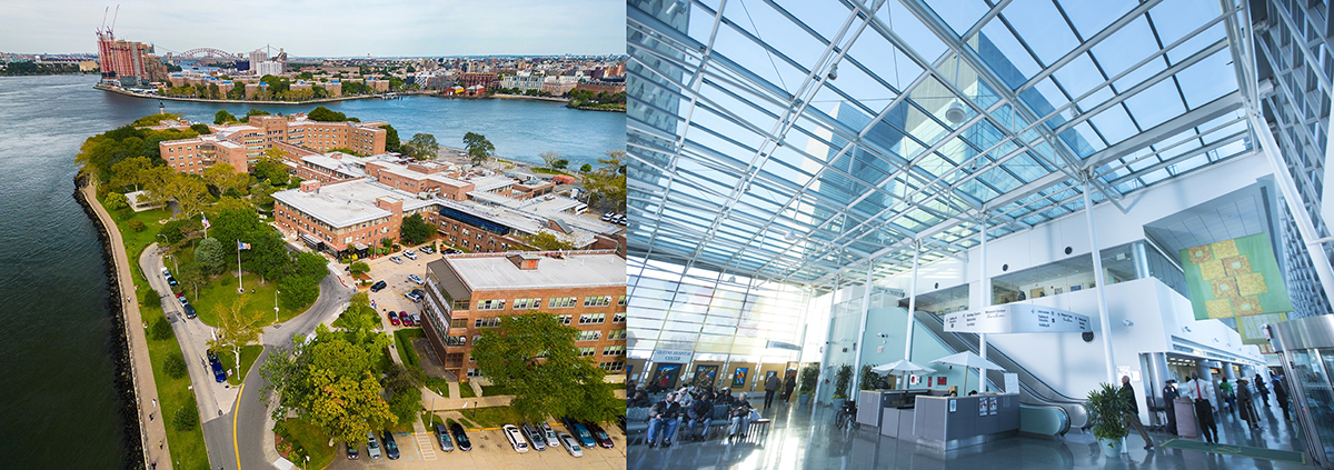 NYC Health + Hospitals/Coler on Roosevelt Island and NYC Health + Hospitals/Queens in Jamaica, Queens